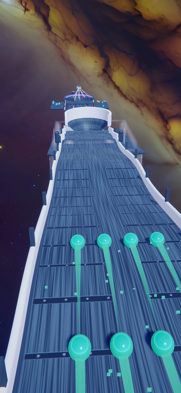 A Deep Orbit track floating in space